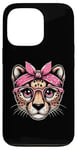 iPhone 13 Pro Cheetah Pink Bandana Glasses Case