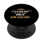 Simulateur de course Sim Racing Cockpit Siège Sim Racer PopSockets PopGrip Adhésif