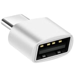 Adaptateur pour MacBook USB C Mâle vers USB 2.0 Femelle 480 Mbps Avizar Argent