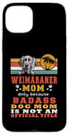 Coque pour iPhone 15 Plus Retro Weimaraner Dog Mom Vintage Funny Puppy Dog Lover