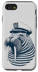 Coque pour iPhone SE (2020) / 7 / 8 Capitaine d Morse, Skipper, Capitaine d Bateau drôle d Morse