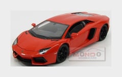 1:24 WELLY Lamborghini Aventador Lp700-4 2011 Argos Orange Met WE24033OR