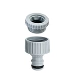 Siroflex 4408/S Nez de robinet 3/4" Femelle - 1/2" Femelle, connecteur tuyau jardin Connecteur de robinet jardin compatible, se visse sur le robinet pour y connecter le tuyau avec raccords.