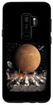 Coque pour Galaxy S9+ Cats Walking In Space Cat Astronaut Mercury Planet Cat Lover