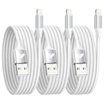 3Pack 2M iPhone Charger Cable, MFi Certified iPhone Charger Fast Charge MFi Certified Lightning Cable Nylon iPhone Charging Cable USB iPhone Cable for iPhone 14 13 12 11 Pro Max XS XR X 8 7 6 Plus 5