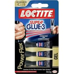 3 Mini tube de Super GLUE 3 Power Flex - 3x1g