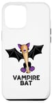 Coque pour iPhone 12 Pro Max Jeu de mots amusant en forme de chauve-souris vampire