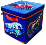 Hot Wheels A1686XX ZipBin 300 Car Storage Cube and Playmat, Brown