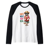 Smooth And Moves Fur Real Funny Dog Style Raglan Baseball Tee