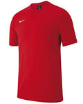 Nike Homme Team Club 19 Tee T-Shirt, University Red/University Red/University Red/Blanc, L EU