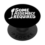 Some Assembly Required Funny Leg Amputee Humor PopSockets Adhesive PopGrip