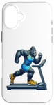 Coque pour iPhone 16 Plus Gorilla Running sur tapis de course Fitness Gym Entraînement