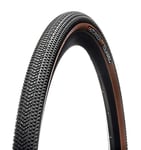 Hutchinson Touareg Tubeless Ready-Pneu Gravel-Bi-Gomme-pour Les Parcours Chaotiques-Résistant Et Durable, Noir/Tan, 650 x 47