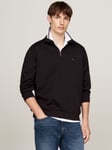 Tommy Hilfiger Essential Half Zip Sweatshirt, Black