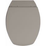 Allibert - Abattant wc en bois compressé baccara 2 taupe foncé