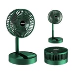 Ventilateur pliable portable, ventilateur sur pied rechargeable par usb, ventilateur à 3 vitesses avec batterie 2000 mAh pour la maison, le camping,