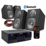 DMS40 HiFi Speaker Set and Stereo Amplifier, Bluetooth MP3 Home Music System