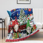 God Jul-filt, Supersoft och Varm Vintersemesterfilt för Soffa Säng, 127cm x 152.4cm