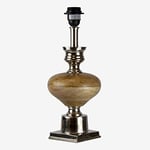 Better & Best Lampe pour verre à pied en nickel, dimensions 15 x 15 x 37,5 cm (base : 11 x 11), matériau : bois/métal, argenté