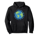 All I Want Is World Peace Vintage Cool Earth Men Women Kids Pullover Hoodie