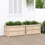 Torana - Jardinières 2 pcs bois de pin massif