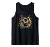 Splash Art York Chocolate Cat Tank Top