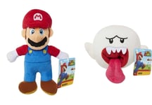 Lot de 2 peluches Nintendo Mario et Boo Supermario Bros