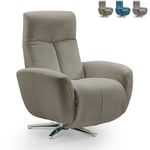 Fauteuil relax électrique inclinable pivotant 3 moteurs Marianna Plus Couleur: Beige