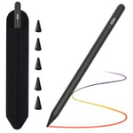 TQQ Stylet pour Apple iPad 2018-2024, Puce Pro Précision au Pixel Près, Sensibilité à l'Inclinaison & Adsorption Magnétique, Pencil pour iPad 10/9/8/7/6, Pro 11"/12,9"/13" M4, Air 3/4/5/M2, Mini 5/6