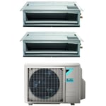 climatiseur daikin bluevolution dual split ducted inverter series fdxm-f9 9+9 avec 2mxm50m r-32 wi-fi en option 9000+9000 - garantie europèenne