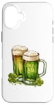 iPhone 16 Plus St. Patricks Day Paddys Design Fun to Beers Whiskey Party Case