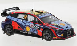 IXOMODELS, HYUNDAI I20 N RALLY 1 #11 NEUVILLE/WYDAEGHE RALLYE SAFARI WRC 2022...