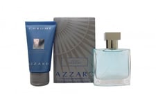 AZZARO CHROME GIFT SET 30ML EDT + 50ML SHOWER GEL - MEN'S FOR HIM. NEW