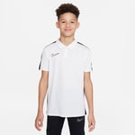 Nike Piké Dri-FIT Academy 23 - Vit/Svart Barn, storlek XS: 122-128 cm