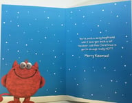 Love Monster Boyfriend Christmas greeting Card - new, gift, Humour, funny, joke