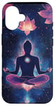 Coque pour iPhone 16 Cadeau spirituel Zen Fleur de Lotus Chakras Aligné Yoga Amoureux