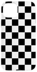 iPhone 15 Plus black-and-white chess checkerboard checkered pattern, Case