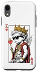 Coque pour iPhone XR Cupid Valentine King Of Hearts Card Poker Player