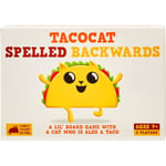 Exploding Kittens LLC Tacocat Spelted Backward by Exploding Kittens - Korttipeli aikuisille teini-ikäisille ja lapsille - Hauskoja perhepelejä