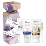 Dove Restore & Nourish Hand Collection Cracket Set 2 x 75ml Hand Cream Nail File