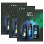 Dove Mens M+C Bodywash,Antiperspirant&Shampoo GiftSet for Him,3pk - One Size