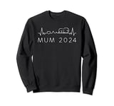 Mum To Be 2024 Frequency Pulse Pregnancy Announcement Mummy Sweatshirt