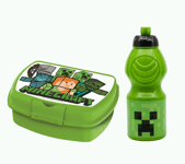 Stor - Urban Sandwich Box + Sports Water Bottle - Minecraft