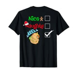 Nice Naughty Capybara Santa Family Christmas Pjs ART ON BACK T-Shirt