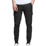 JACK & JONES Pantalon Cargo Pantalon Cargo Slim Fit Black 34 30 Black (US) 34 / L30