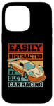 Coque pour iPhone 14 Pro Max Easily Distracted By Slot Car Racing RC Car Minicar Slot