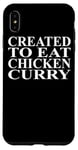 Coque pour iPhone XS Max Vêtements au poulet et au curry | Meilleur design amusant pour les amateurs de poulet