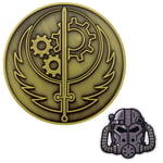 Fallout Brotherhood of Steel Medallion and Vinyl Sticker