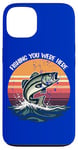 Coque pour iPhone 13 Vintage Fishing You Were Here : des jeux de mots qui accrochent le cœur de papa