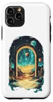 iPhone 11 Pro Cosmic Desert Portal Design for Dreamers and Stargazers Case